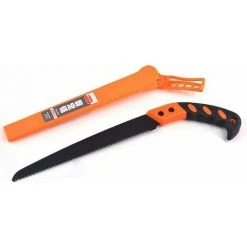 TANèTUE Scie D'élagage Professionnelle Scie à Main Droite Robuste Avec étui De Protection Pour Le Jardinage Fournitures De Coupe D'arbres