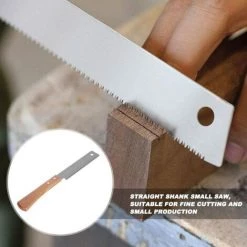 FLYME Petites Scies à Main Petite Scie à Main à La Main 12 -col -mini Scie Manuelle Avec Dent à Dents Fines Poignée En Bois Pour Bois De Bois Pour Un Usage Industriel -Outlet Scie à main et lames de scie Store 67635861 5