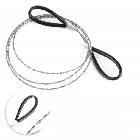 LLOVE Scie à Fil Pour Bois, Scie à Fil Métallique Défilement Extérieur En Fil D'acier Pour La Chasse En Plein Air, Randonnée, Kit De Survie D'urgence, Randonnée "(Fit), Tranchant Tranchant Et Petite Taille 2 LLOVE Scie à Fil Pour Bois, Scie à Fil Métallique Défilement Extérieur En Fil D'acier Pour La Chasse En Plein Air, Randonnée, Kit De Survie D'urgence, Randonnée "(Fit), Tranchant Tranchant Et Petite Taille – Image 2