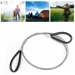 LLOVE Scie à Fil Pour Bois, Scie à Fil Métallique Défilement De Fil D'acier Extérieur Pour La Chasse En Plein Air Randonnée Kit De Survie D'urgence Randonnée -Outlet Scie à main et lames de scie Store 67667288 5