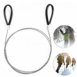 ENLENK Scie à Fil Pour Bois, Scie à Fil Métallique Défilement Extérieur En Fil D'acier Pour La Chasse En Plein Air, Randonnée, Kit De Survie D'urgence, Randonnée "(Fit), Tranchant Tranchant Et Petite Taille -Outlet Scie à main et lames de scie Store 67684709 3