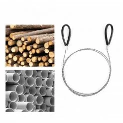 ENLENK Scie à Fil Pour Bois, Scie à Fil Métallique Défilement Extérieur En Fil D'acier Pour La Chasse En Plein Air, Randonnée, Kit De Survie D'urgence, Randonnée "(Fit), Tranchant Tranchant Et Petite Taille -Outlet Scie à main et lames de scie Store 67684709 4