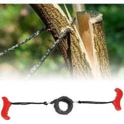 AOUGO Survie Pocket Chain Saw Hand Chainsaw Gear Pour Camping Randonnée Chasse En Plein Air -Outlet Scie à main et lames de scie Store 67704457 4
