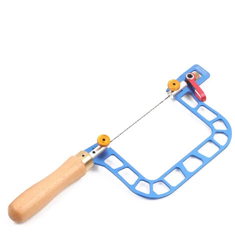 LIFCAUSAL Scie à Fil Manuelle En Acier Allié Cadre En Alliage D'aluminium Scie à Chantourner Scies à Chantourner Scie à Main Outil à Main Bleu 3 Pouces 1 LIFCAUSAL Scie à Fil Manuelle En Acier Allié Cadre En Alliage D'aluminium Scie à Chantourner Scies à Chantourner Scie à Main Outil à Main Bleu 3 Pouces