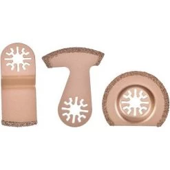 Multifonction Saw Blades Accessoires Kit,3 Pièces Lame De Scie Universelle En Carbure à Segments Oscillants Universels Pour Carrelage De Mortier De Coulis De Béton Ephé