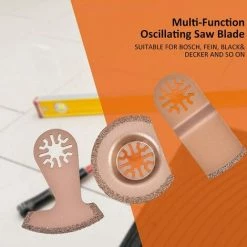 Multifonction Saw Blades Accessoires Kit,3 Pièces Lame De Scie Universelle En Carbure à Segments Oscillants Universels Pour Carrelage De Mortier De Coulis De Béton Ephé -Outlet Scie à main et lames de scie Store 67860657 5