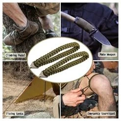 LTS FAFA Scie à Main Portable Avec Poignée En Paracorde Et Sac Inclus, Scie à Main En Acier Inoxydable De Haute Qualité Pour Scier Des Branches Et Pour La Survie Au Camping Et Au Jardin 36" - 16 Dents -Outlet Scie à main et lames de scie Store 68056241 5