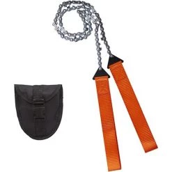 LTS FAFA Tronçonneuse à Main Portable Dents En Acier Au Carbone Tronçonneuse à Main Avec Sac De Ceinture Longueur De Scie 65cm Pour Jardin Camping Chasse Randonnée