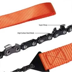 LTS FAFA Tronçonneuse à Main Portable Dents En Acier Au Carbone Tronçonneuse à Main Avec Sac De Ceinture Longueur De Scie 65cm Pour Jardin Camping Chasse Randonnée -Outlet Scie à main et lames de scie Store 68056372 4