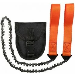 Cisea Portatif Tronçonneuse Scie à Main,11.16.33 Dents Scie Manuelle à Chaîne Dechaîne, Câble Scie Kit Survie Pour Camping Randonné Jardinage Chasse