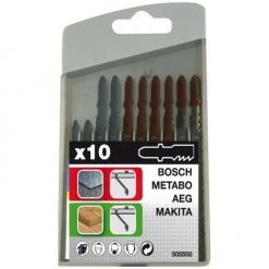 TIVOLY - Coffret 10 Lames Scie Sauteuse - Bois Et Métal - Sans Monture à Vis