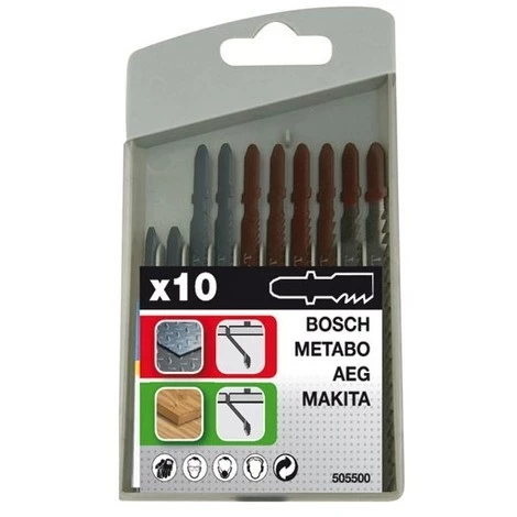 TIVOLY - Coffret 10 Lames Scie Sauteuse - Bois Et Métal - Sans Monture à Vis 2 TIVOLY - Coffret 10 Lames Scie Sauteuse - Bois Et Métal - Sans Monture à Vis – Image 2